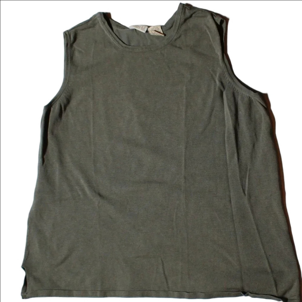 Khaki Linden Hill Knit Tank Top